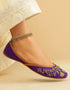 Banafsha Purple Leather Khussa with Hand Embroidery – Essence by Rubina